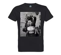 French Unicorn T-Shirt Homme Col Rond Coton Bio Marilyn Monroe Ours Mannequin Photo Vintage
