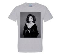 French Unicorn T-Shirt Homme Col Rond Coton Bio Sophia Loren Actrice Photo de Star Célébrité Vieux Cinéma Original 7