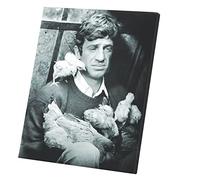 French Unicorn Tableau mural Impression sur Toile Jean Paul Belmondo La Cociara Two Women Noir Et Blanc Film (40 cm x 50 cm)