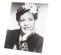 French Unicorn Tableau mural Impression sur Toile Photo de Star Célébrité Billie Holiday Chanteuse Vieille Musique Original 1 (40 cm x 47 cm)