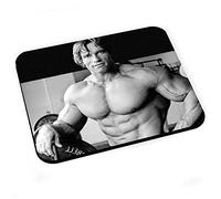 French Unicorn Tapis de Souris Arnold Schwarzenegger Jeune Célébrité Body Builder Photo Retro
