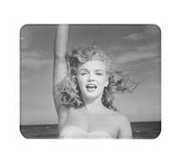 French Unicorn Tapis de Souris Aspect Cuir Marilyn Monroe Statue Liberte Sex Symbol Photo Vintage - 22 x 18 cm