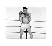 French Unicorn Tapis de Souris Aspect Cuir Photo de Star Célébrité Elvis Presley Chanteur Vieille Musique Original 12-22 x 18 cm