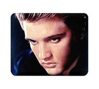 French Unicorn Tapis de Souris Aspect Cuir Photo Star Célébrité Elvis Presley Chanteur Vieille Musique Original 5-22 x 18 cm