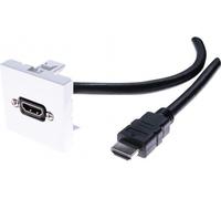 Plastron 45 x 45 avec cordon HDMI coudé - 15m