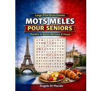 French Word Search For Seniors: Large Print Brain Games Puzzles To Boost Memory And Focus