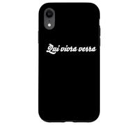 French Writing & Sayings: Qui vivra Verra French Word Coque pour iPhone XR