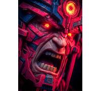 Frenchiart Affiche Métallique Galactus, 30 cm x 42 cm, avec Aimant Mural, Design Marvel