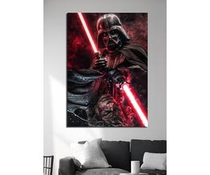 Frenchiart FixArt Double Vision Star Wars - Anakin Skywalker/Dark Vador | Tableau Réversible 2 Visuels en 1 | Poster Métallique Magnétique à Retourner