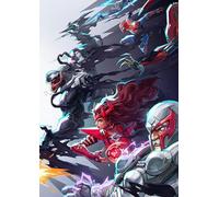 Frenchiart FixArt Métallique Marvel Rivals - Super-Héros/Comics - 30 x 42 cm - Avec Aimant Mural