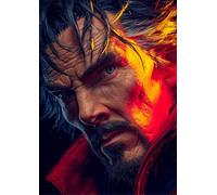 Frenchiart Fixart Poster Métallique Doctor Strange, 30 cm x 42 cm, avec Aimant Mural fourni