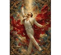 Frenchiart FixArt Poster Métallique Freddie Mercury - Queen - Icône du Rock 4 - 30 x 42 cm - Affiche Collector avec Aimant Mural - Décoration Musique Légendaire