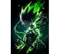 Frenchiart FixArt Poster Métallique Gon Freecss - Hunter x Hunter - 30 x 42 cm - Affiche Collector avec Aimant Mural - Décoration Manga/Anime