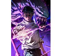 Frenchiart FixArt Poster Métallique Yuta Okkotsu - Jujutsu Kaisen (JJK) - 30 x 42 cm - Affiche Collector avec Aimant Mural - Décoration Manga/Anime