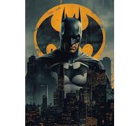 Frenchiart Poster Métallique Batman - DC Comics - Dessin Animé 6 - 30 x 42 cm - Avec Aimant Mural