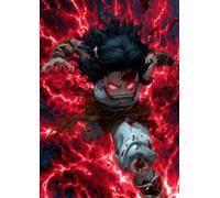 Frenchiart Poster Métallique Nezuko Demon Slayer avec Aimant Mural, 30 cm x 42 cm, Design Décoratif