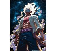 Frenchiart Poster Métallique One Piece Luffy Gear 5 Version, 30 cm x 42 cm, avec Aimant Mural Fourni