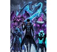 Frenchiart Poster Métallique Solo Leveling 3 - Igris - Manga/Manhwa - 30 x 42 cm - Avec Aimant Mural