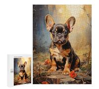 Frenchie Black and Tan - Puzzle À Exposer, 500 PCS, Activité Décorative - pour Un Défi Gratifiant Le W nd