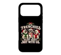 Frenchie Christmas Funny Silent Night Chorus Bouledogue français Coque pour iPhone 17 Pro Max