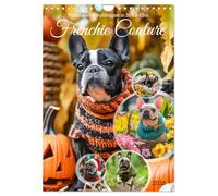 Frenchie Couture - Bouledogues français en tricot-chic, Version française (Calendrier mural 2026 DIN A4 portrait), Calendrier CALVENDO mensuel