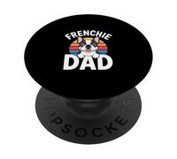 Frenchie Dad Bouledogue Français Chien Papa Mignon Frenchie PopSockets PopGrip Adhésif