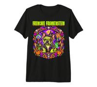Frenchie Frankenstein Bouledogue français Monstre Effrayant Horreur T-Shirt Haut de Gamme
