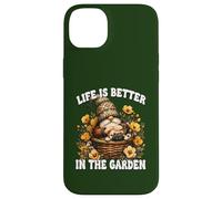 Frenchie Grandpa Gnome For Mom Life Is Better In The Garden Coque pour iPhone 14 Plus