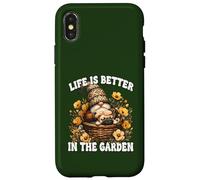 Frenchie Grandpa Gnome For Mom Life Is Better In The Garden Coque pour iPhone X/XS