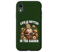 Frenchie Grandpa Gnome For Mom Life Is Better In The Garden Coque pour iPhone XR