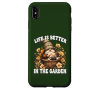 Frenchie Grandpa Gnome For Mom Life Is Better In The Garden Coque pour iPhone XS Max