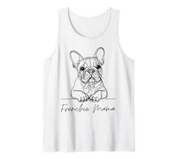 Frenchie Mama Bouledogue français Maman Mignon Chien Ligne Art Débardeur