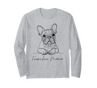Frenchie Mama Bouledogue français Maman Mignon Chien Ligne Art Manche Longue