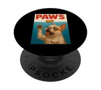 Frenchie Paws Chasing Hot Dog Art Funky Bouledogue français PopSockets PopGrip Adhésif