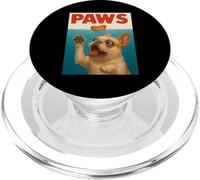 Frenchie Paws Chasing Hot Dog Art Funky Bouledogue français PopSockets PopGrip pour MagSafe