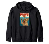 Frenchie Paws Chasing Hot Dog Art Funky Bouledogue français Sweat à Capuche