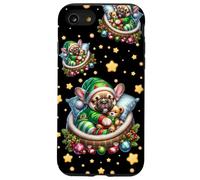 Frenchie Puppy for Xmas with French Bulldog Christmas Vibes Coque pour iPhone SE (2020) / 7/8