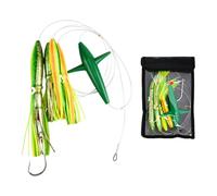 Frêne - Lure UV Acqua salata per trota e bass | Bait Saltwater vita acquatica Con gonne e ami | Jig trainati per tonno, Sportiva | Accessorio mare e fiume, resistente e