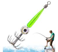 Frêne Per Calamari In Acqua Salata, ABS 9,5 cm | Maschere Per Calamari Con Luce LED Impermeabile, Gancio Leggero Con Esca Elettronica | Kit Gancio Per Subacquea