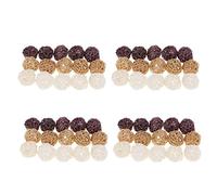 freneci 60x 3cm Boules en Osier De Rotin pour La Décoration De Mariage à La Maison, Remplisseurs De Vase, Jouets pour Oiseaux