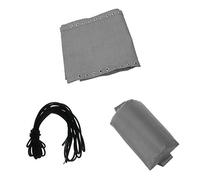 freneci Set De Toile Remplacement Transat avec Appuie-tête et Corde de Chaise Longue de Soleil Toile de Rechange de Chaise de Jardin-Gris