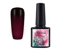 Frenshion 10ml Vernis à Ongles Caméléon Semi Permanent UV/LED Gel Polish Soak-Off Base Top Couleur Température Changée 02