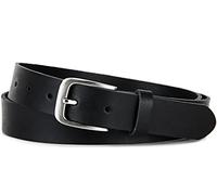 Frentree® Ceinture de cuir 100% Cuir véritable, Fabriqué en Allemagne, 3 cm de large et 0.25 cm de force, Noir