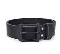 Frentree Ceinture en cuir 100% cuir véritable, MADE IN GERMANY, boucle noire, largeur 38 mm, ceinture pour homme noir