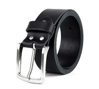 Frentree Ceinture en cuir MADE IN GERMANY, ceinture en cuir pour hommes, largeur 3,8 cm, noir