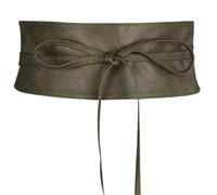 Frentree Ceinture femme, large ceinture portefeuille Obi avec laçage