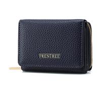 Frentree Portefeuille pour femme avec fermeture éclair, 8 emplacements pour cartes, compartiment à billets, portefeuille compact avec compartiment pour documents, élégant et adapté à un usage