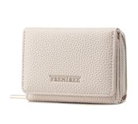Frentree Portefeuille pour femme avec fermeture éclair, 8 emplacements pour cartes, compartiment à billets, portefeuille compact avec compartiment pour documents, élégant et adapté à un usage
