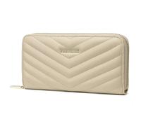 Frentree Portefeuille pour femme avec protection RFID et compartiment pour téléphone portable, beaucoup d'espace pour cartes, pièces de monnaie, billets, beige, Décontracté