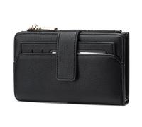 Frentree Portefeuille pour femme - Protection RFID - Grand format avec fermeture éclair - Beaucoup d'espace - Étui amovible et boîte cadeau
